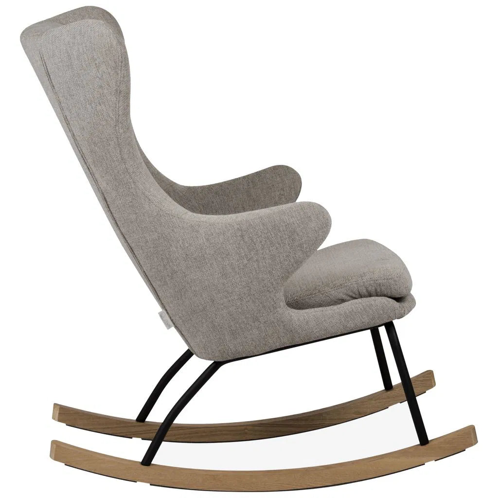 Quax Schaukel-/Stillsessel De Luxe Sand Grey