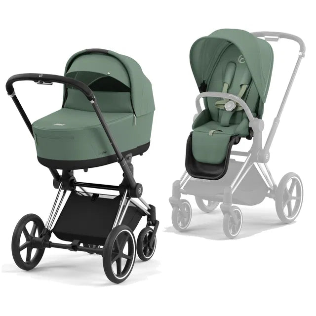 CYBEX Priam 4.0 Chrome Black Kombikinderwagen cozy beige beige