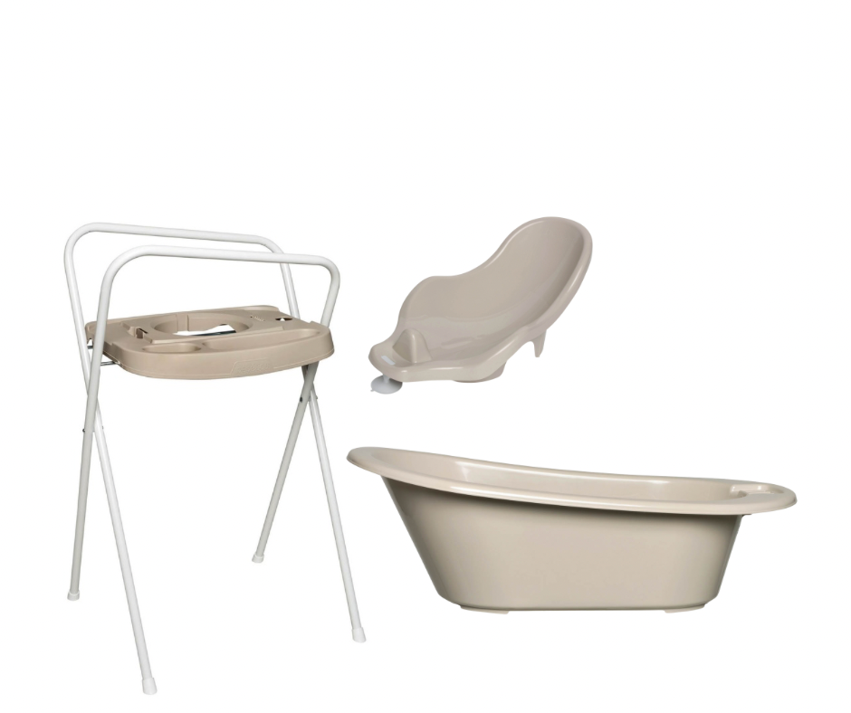 Badewanne Set 3in1 Taupe