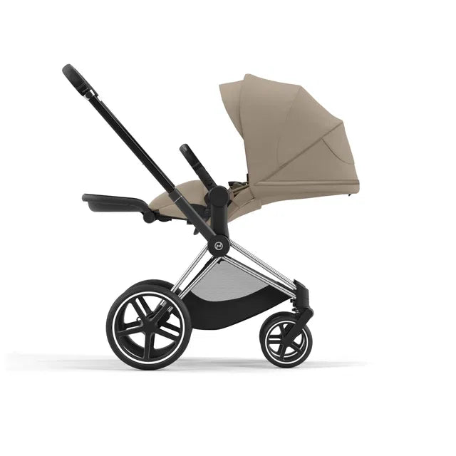 CYBEX Priam 4.0 Chrome Black Kombikinderwagen cozy beige beige