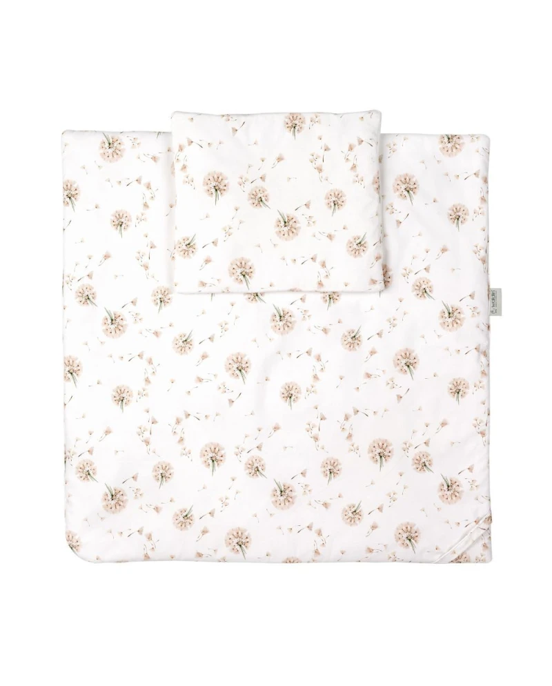 Babyhörnchen 2in1 Decke und Kissen – Pusteblumen