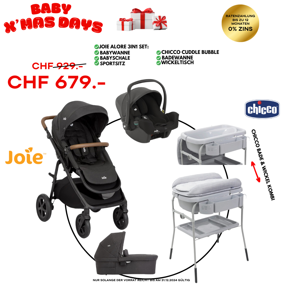 Joie Alore Bundle Set inkl Chicco Cuddle Bubble