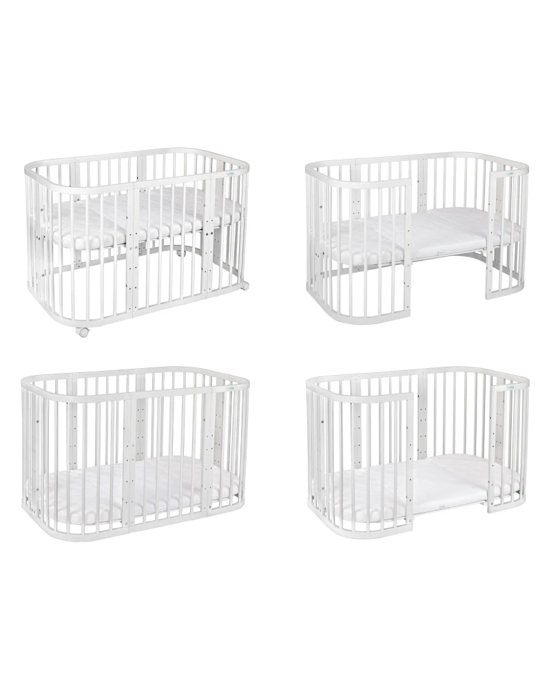 Lit Bébé 7en1 Quadi Nature – incluant Matelas