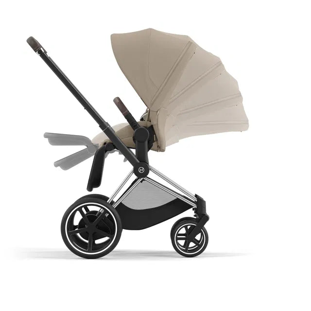 CYBEX ePriam 2.0 Chrome Brown Kombikinderwagen cozy beige beige