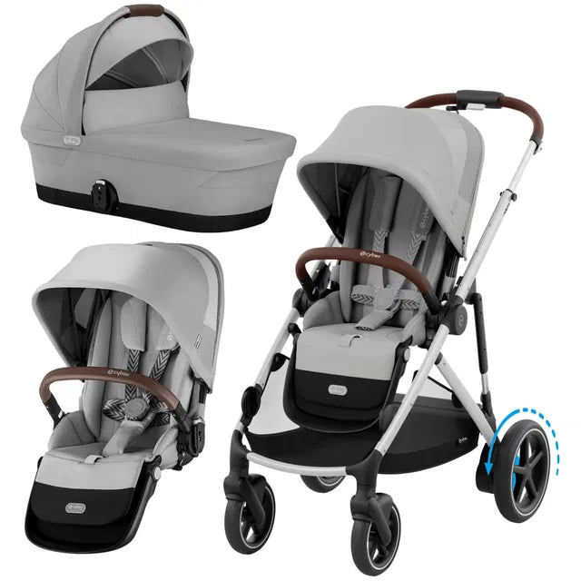 CYBEX eGazelle S Set Geschwister moon black black