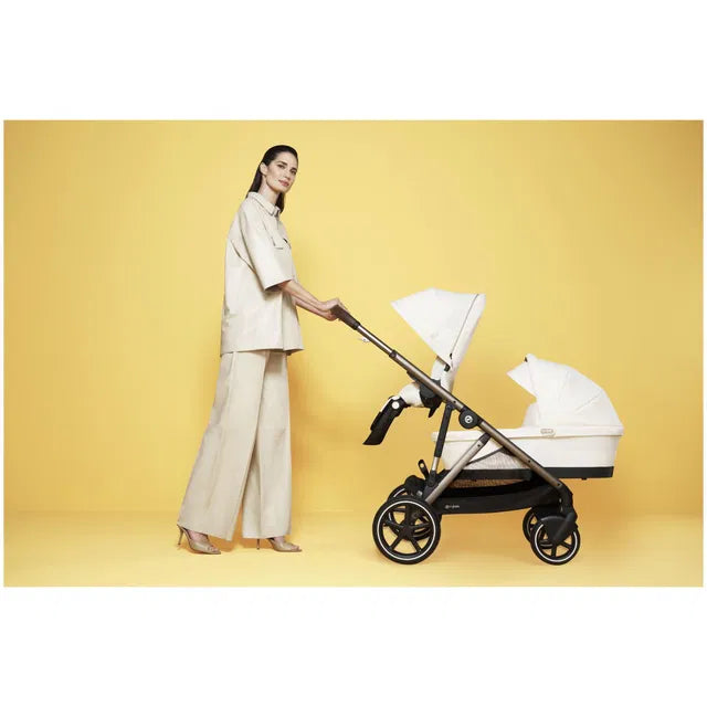 CYBEX Gazelle S Geschwisterkinderwagen moon black black