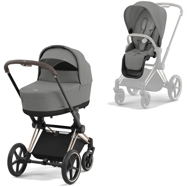 CYBEX Priam 4.0 Rosegold Kombikinderwagen cozy beige beige