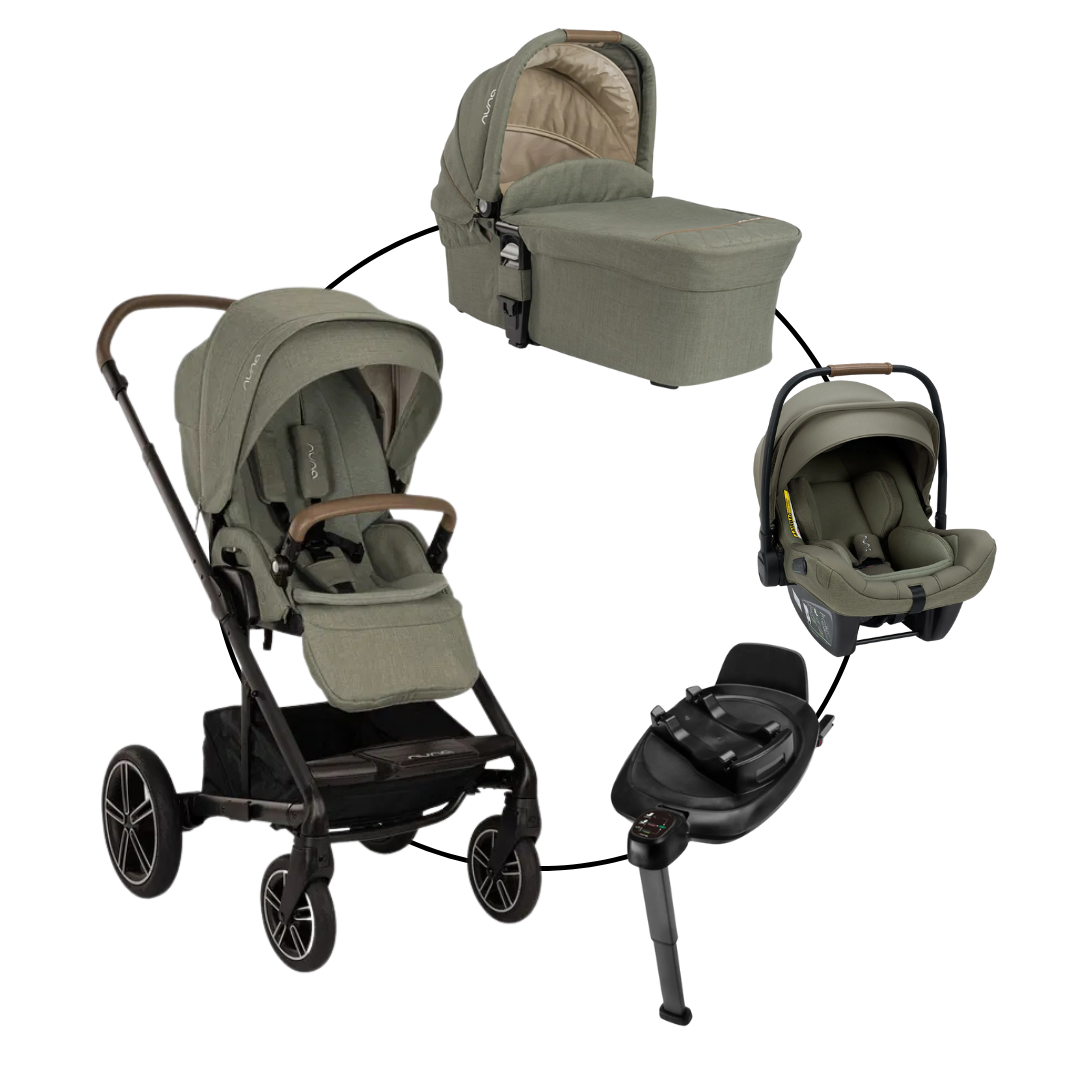 Nuna Kombikinderwagen Mixx Next Travel-Set inkl. Babyschale Pipa Next und Isofix-Basis Next 360•