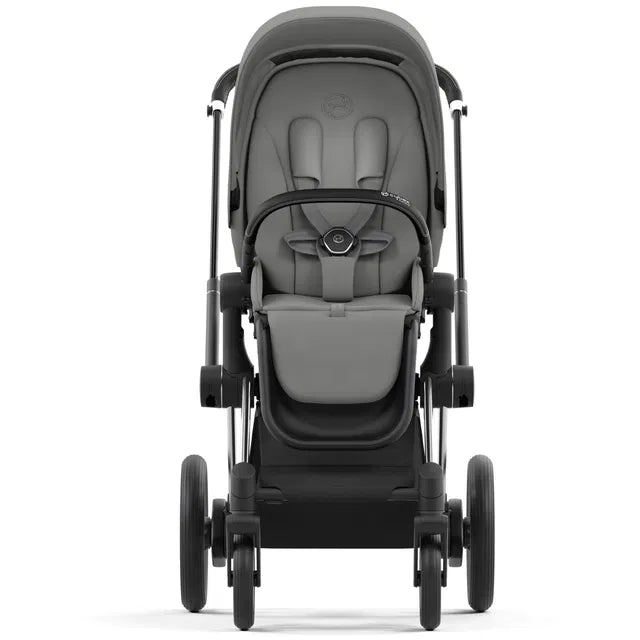 Cybex Chrome ePriam Travel Bundle-Set 4in1 inkl Cloud T Plus Chrome / Black / Mirage Grey