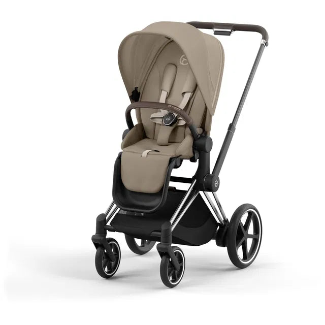 CYBEX ePriam 2.0 Chrome Brown Kombikinderwagen cozy beige beige