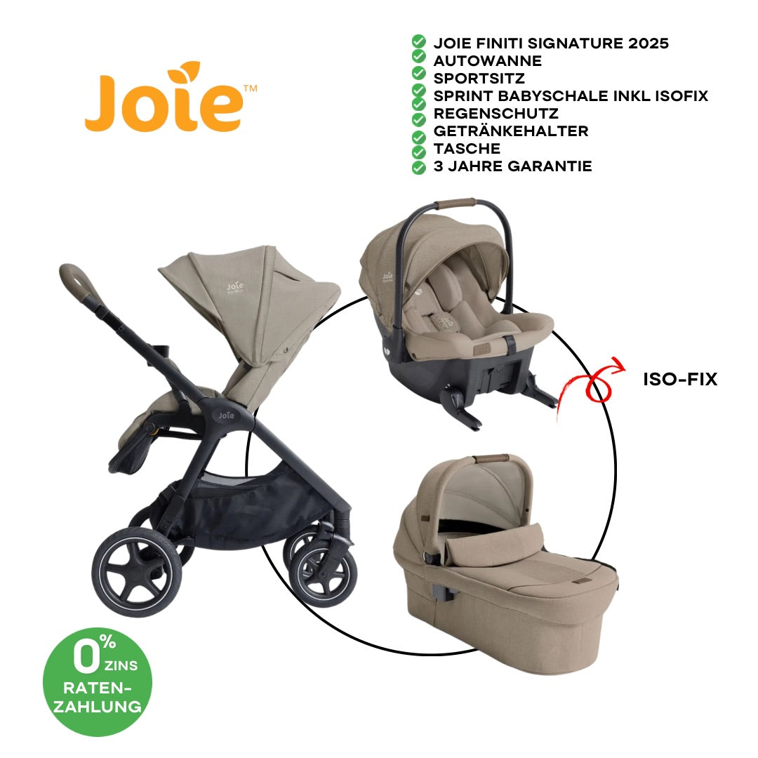 Joie Signature Finiti Bundle 3in1 inkl Sprint Sandstone