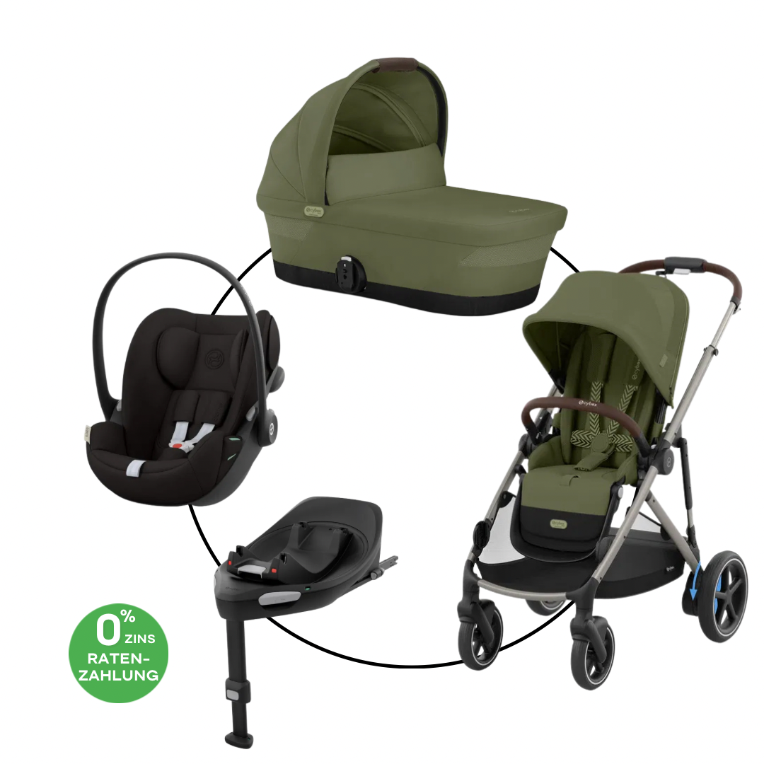 Cybex E-Gazelle Travel Bundle-Set 4in1 Moss Green