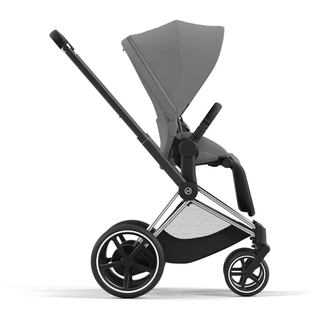 Cybex Chrome ePriam Travel Bundle-Set 4in1 inkl Cloud T Plus Chrome / Black / Mirage Grey
