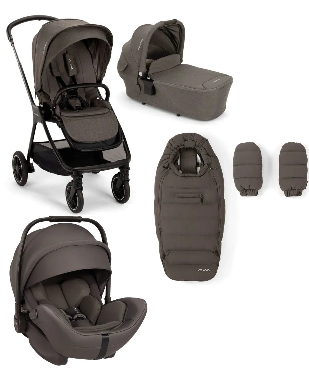 Nuna TRIV lx Kombikinderwagen mit Arra Flex und Winterset