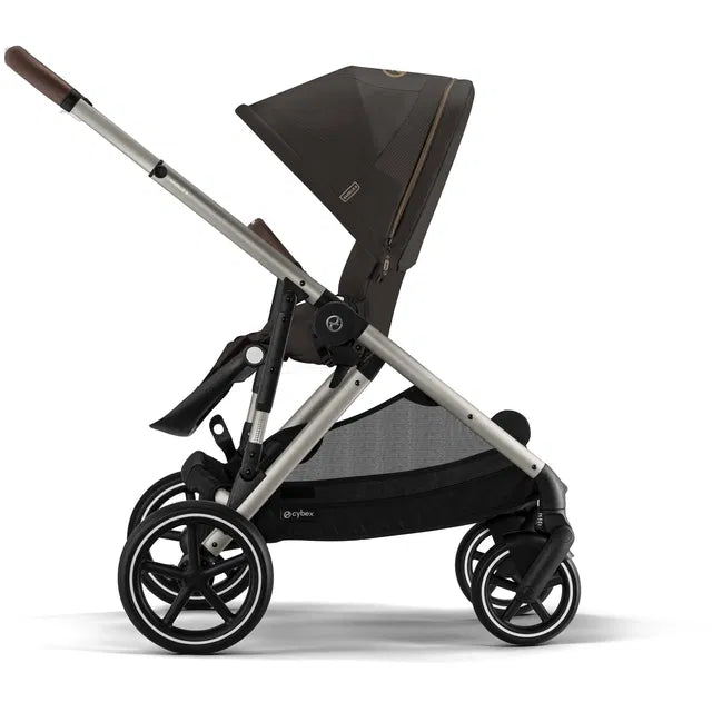 CYBEX Gazelle S Zwillingskinderwagen Bundle-Set 4in1 Chocolate Brown