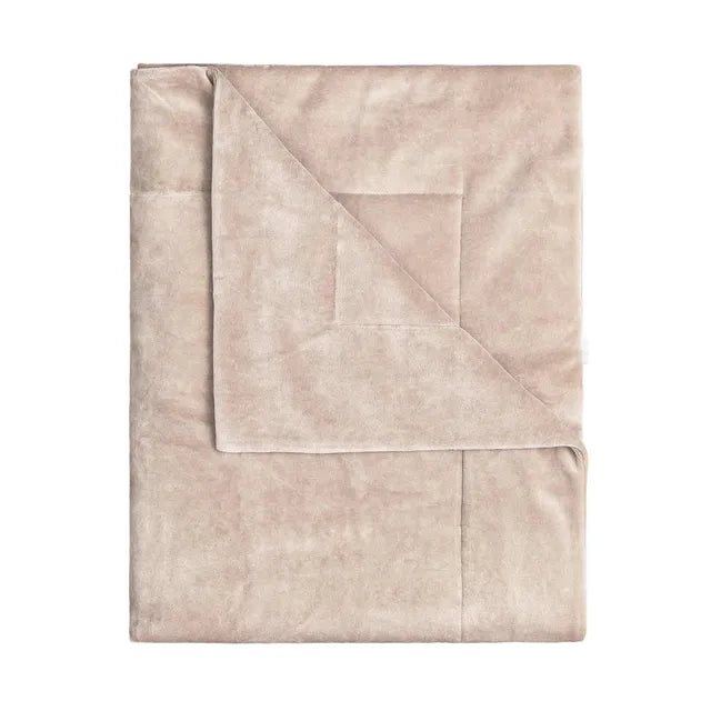 Babydecke Samt sand