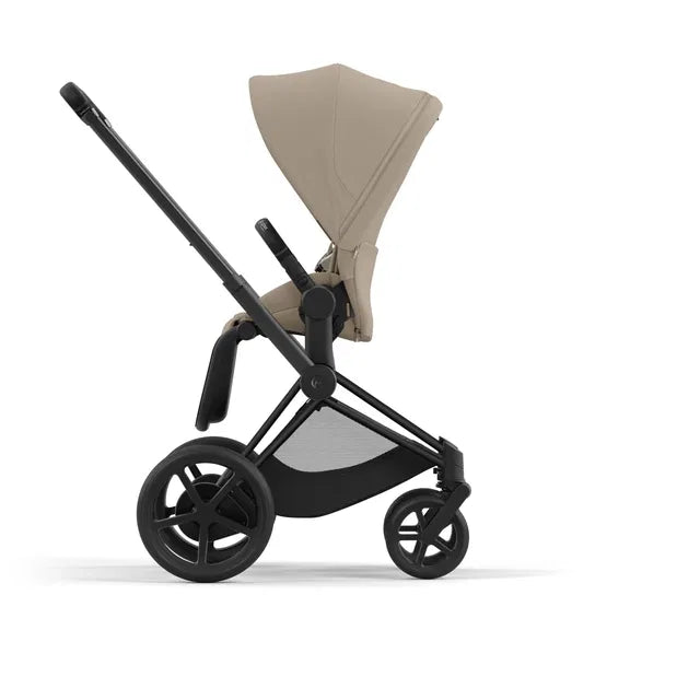 CYBEX ePriam 2.0 Matt Black Kombikinderwagen cozy beige beige