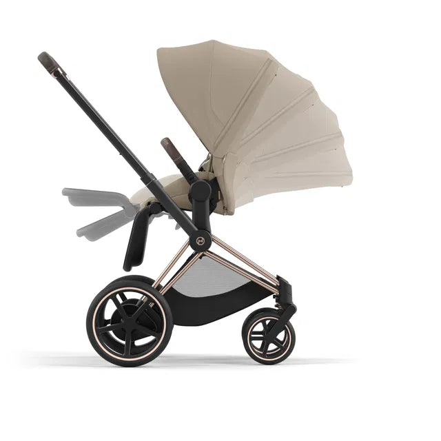 CYBEX ePriam 2.0 Rosegold Kombikinderwagen cozy beige beige