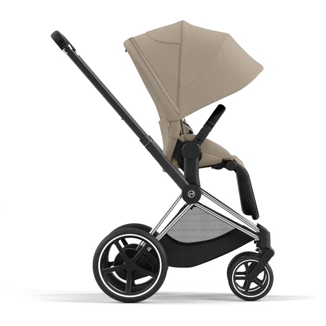 CYBEX ePriam 2.0 Chrome Black Kombikinderwagen cozy beige beige