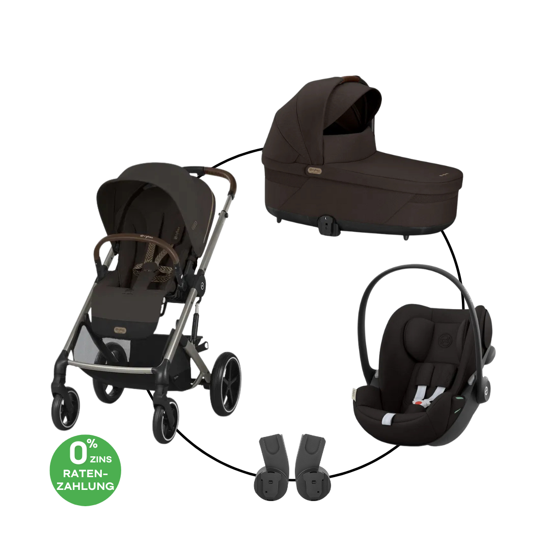 Cybex Balios S Lux Trio-Set Bundle inkl. Cloud G i-Size Plus Chocolate Brown