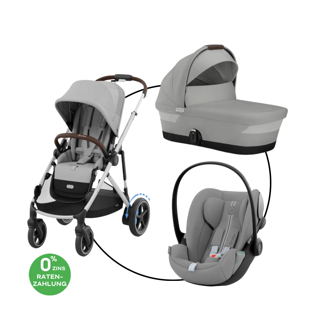 Cybex E-Gazelle Travel Bundle-Set Trio-Set Stone Grey