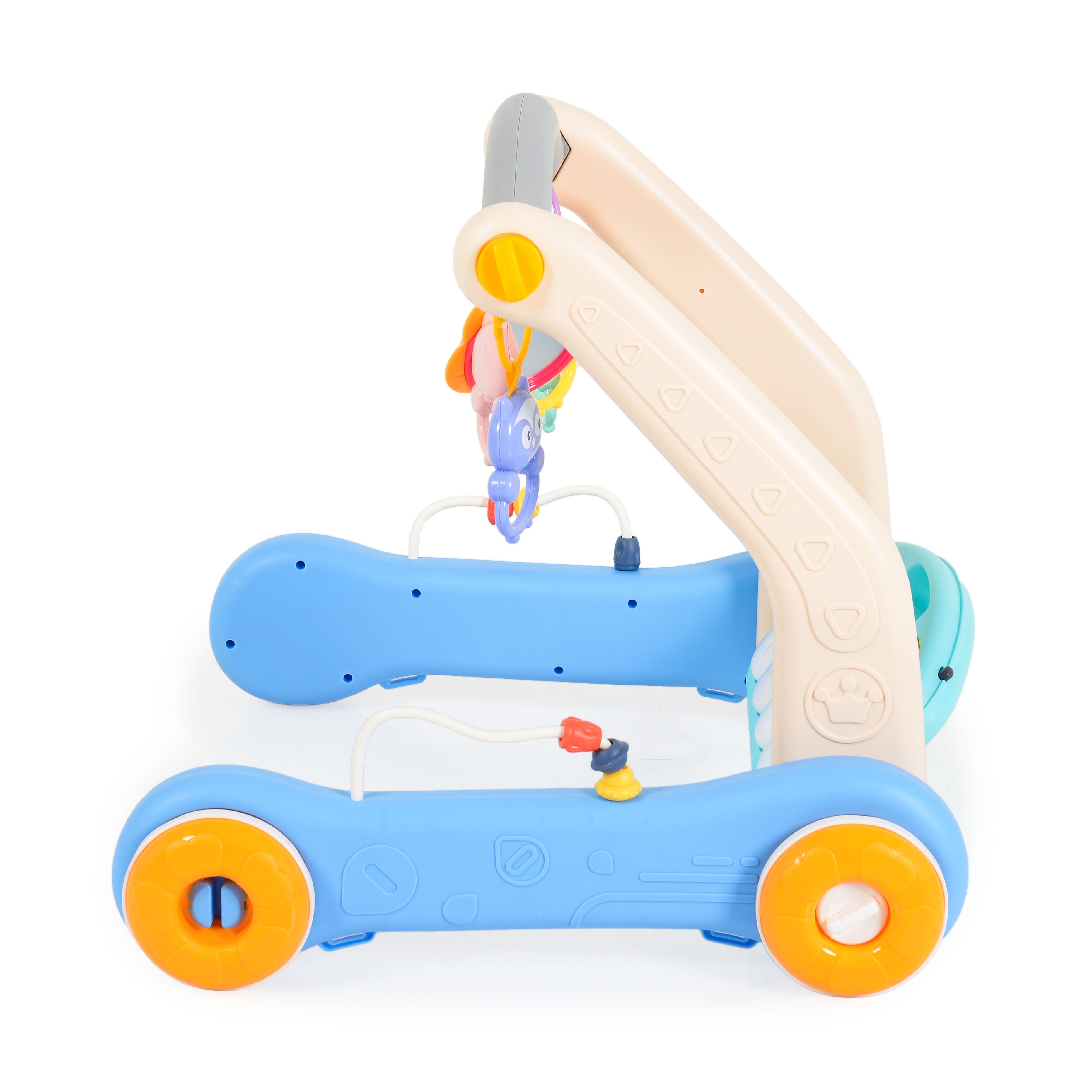 2-in-1 Lauflernwagen und Spielmatte Blue Piano