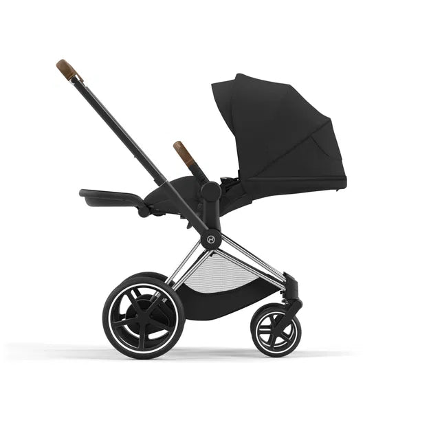 Cybex Chrome ePriam Travel Bundle-Set 4in1 inkl Cloud T Plus Chrome / Sephia Black