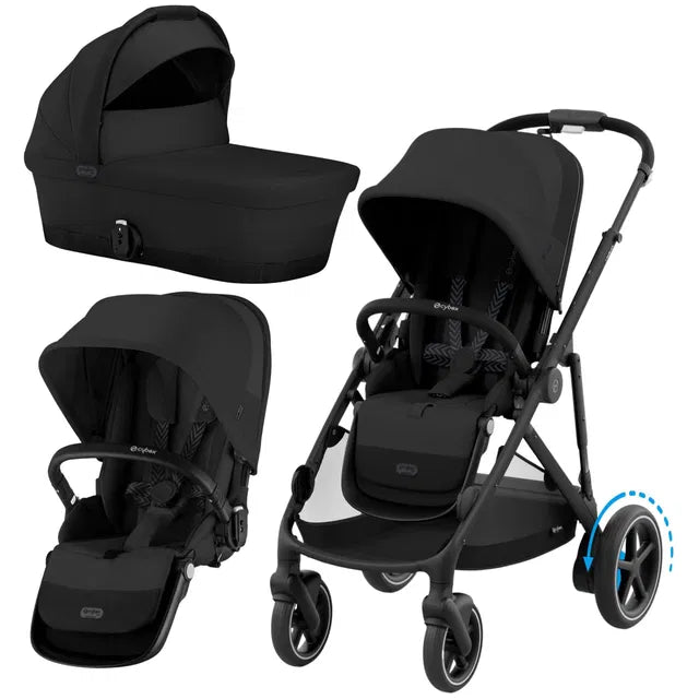 CYBEX eGazelle S Set Geschwister moon black black