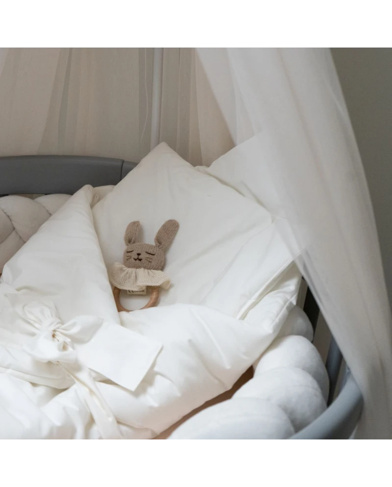 Babyhörnchen 2in1 Decke und Kissen – Ecru Basic