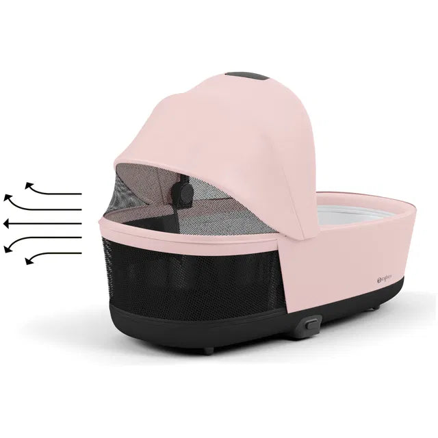 Cybex Chrome ePriam Travel Bundle-Set 4in1 inkl Cloud T Plus Chrome / Peach Pink