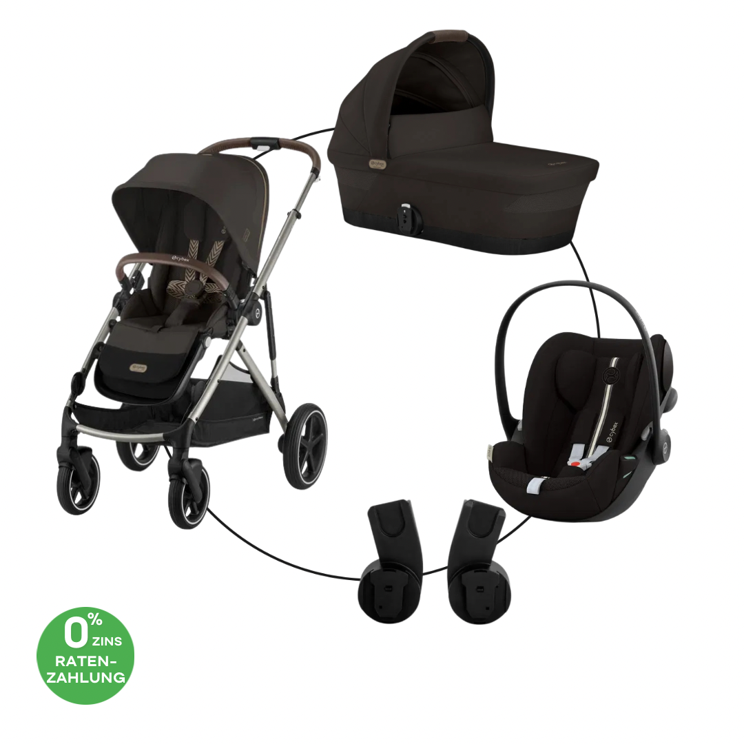 Cybex Gazelle S Trio-Set Bundle Inkl Cloud G PLUS i-Size Chocolate Brown