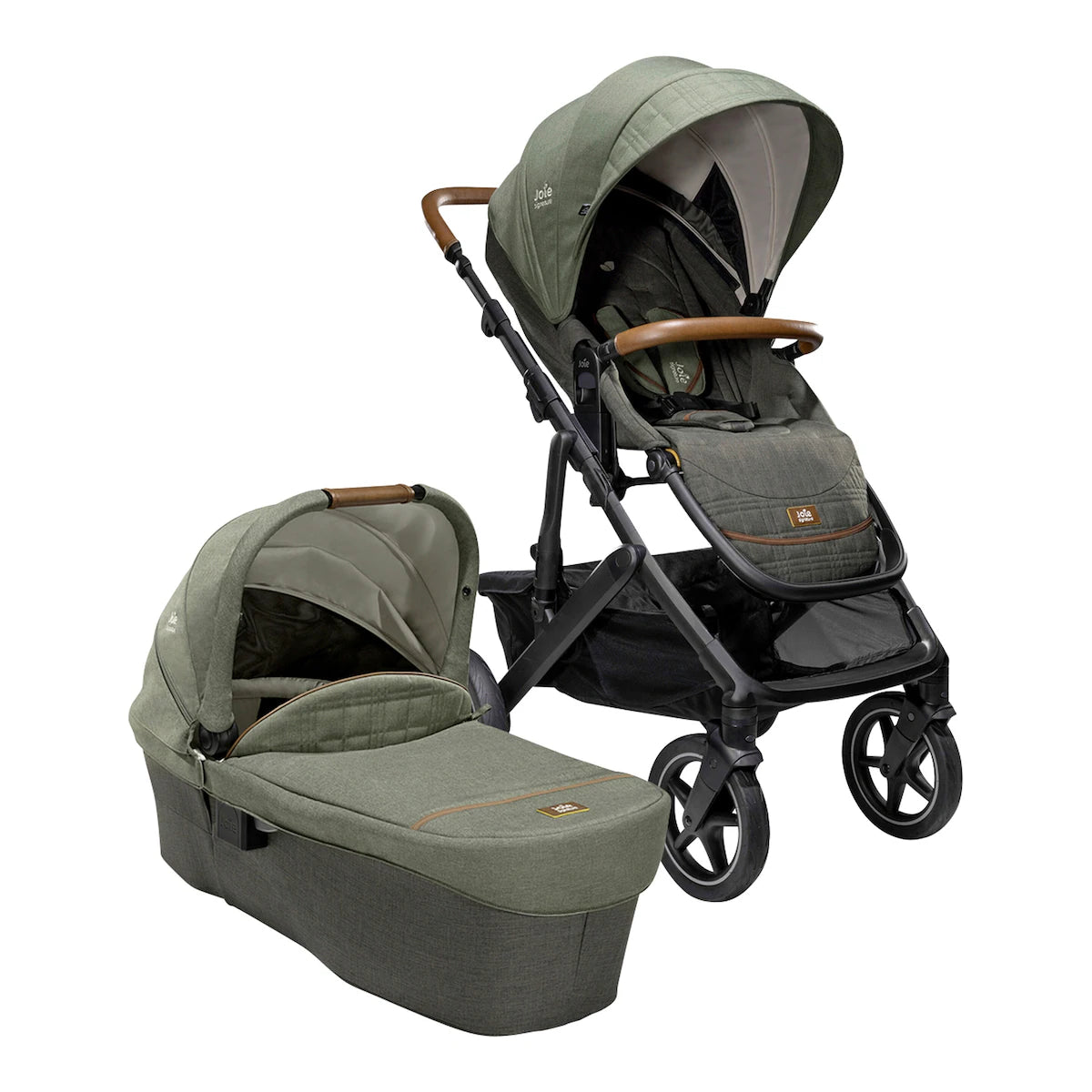 Joie Vinca Travel-Set Bundle 4in1 inkl. Babyschale i-Level Recline pine