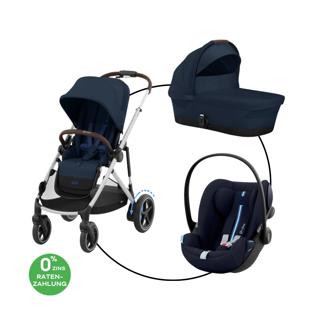 Cybex E-Gazelle Travel Bundle-Set Trio-Set Navy Blue