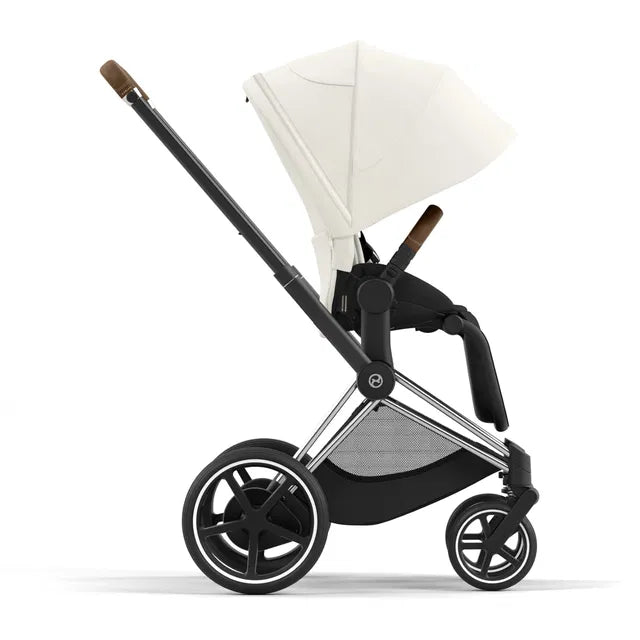 Cybex Chrome ePriam Travel Bundle-Set 4in1 inkl Cloud T Plus Chrome / Off White