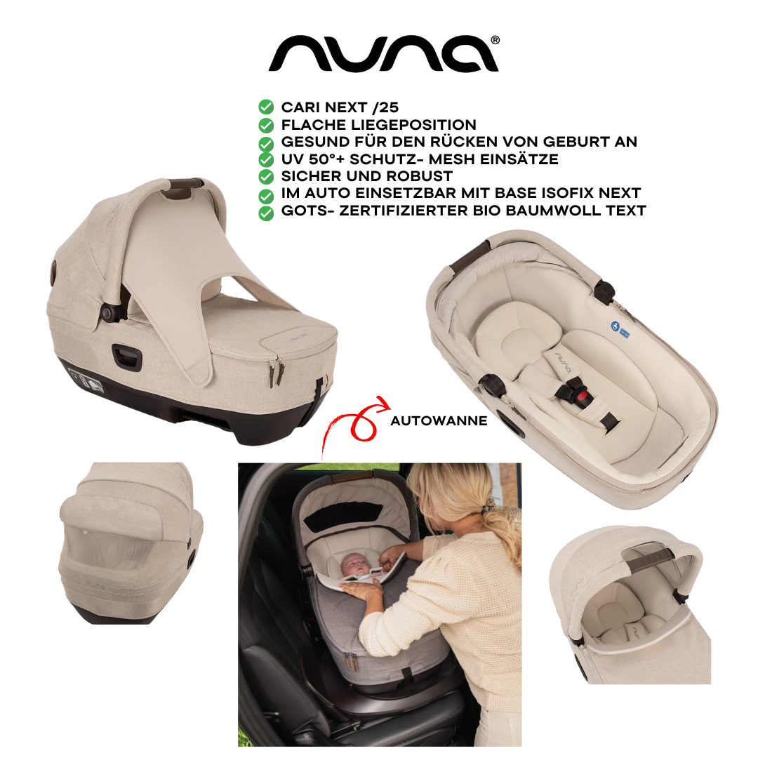 Nuna Mixx Next Bundle Set 4in1 inkl Cari Next & Arra Flex Biscotti