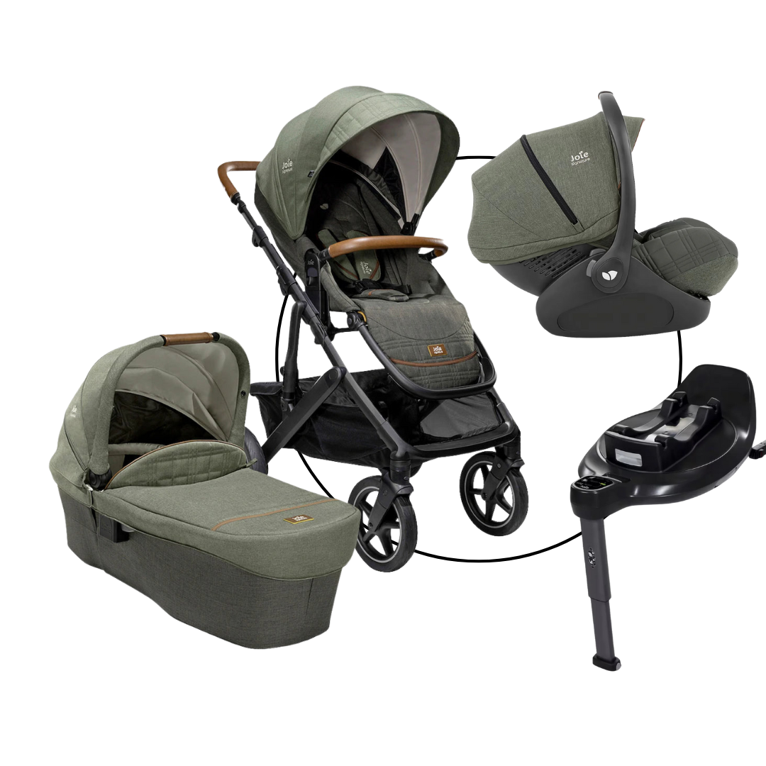 Joie Vinca Travel-Set Bundle 4in1 inkl. Babyschale i-Level Recline pine