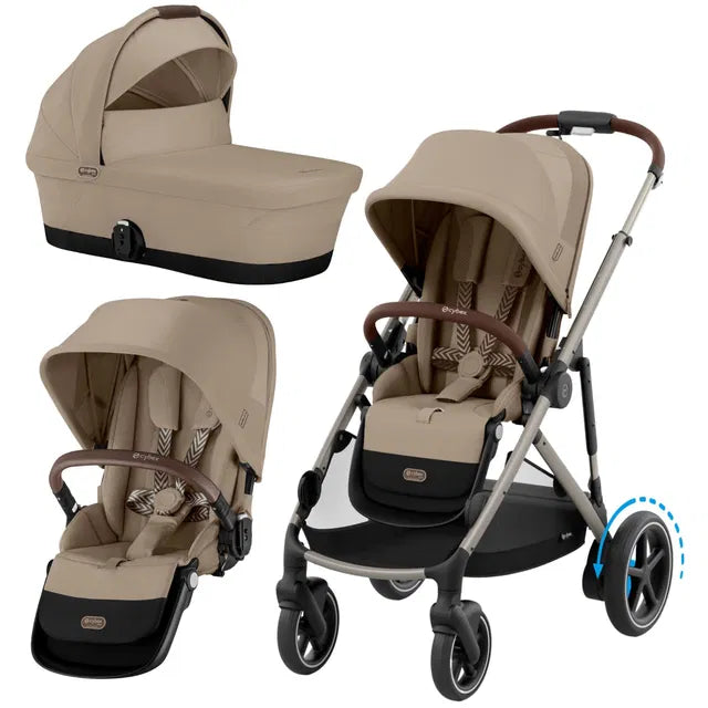 CYBEX eGazelle S Set Geschwister moon black black