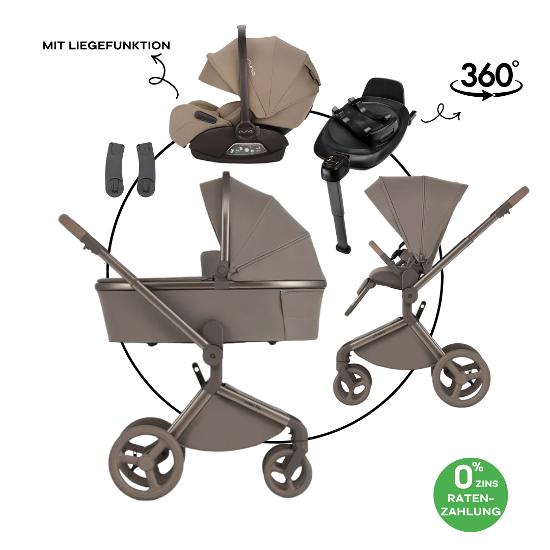 Anex Flo Yuki Bundle-Set 4in1 inkl. Nuna Arra flex Babyschale & Base Next