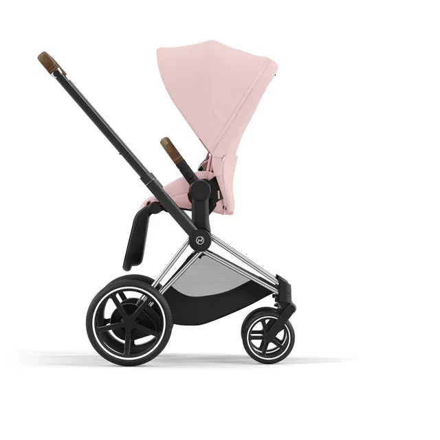 Cybex Chrome ePriam Travel Bundle-Set 4in1 inkl Cloud T Plus Chrome / Peach Pink