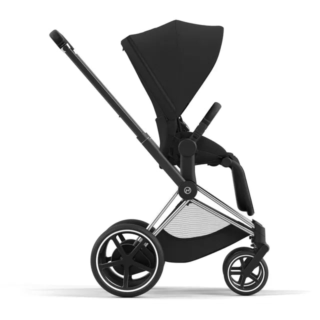 Cybex Chrome ePriam Travel Bundle-Set 4in1 inkl Cloud T Plus Chrome / Black / Sephia Black