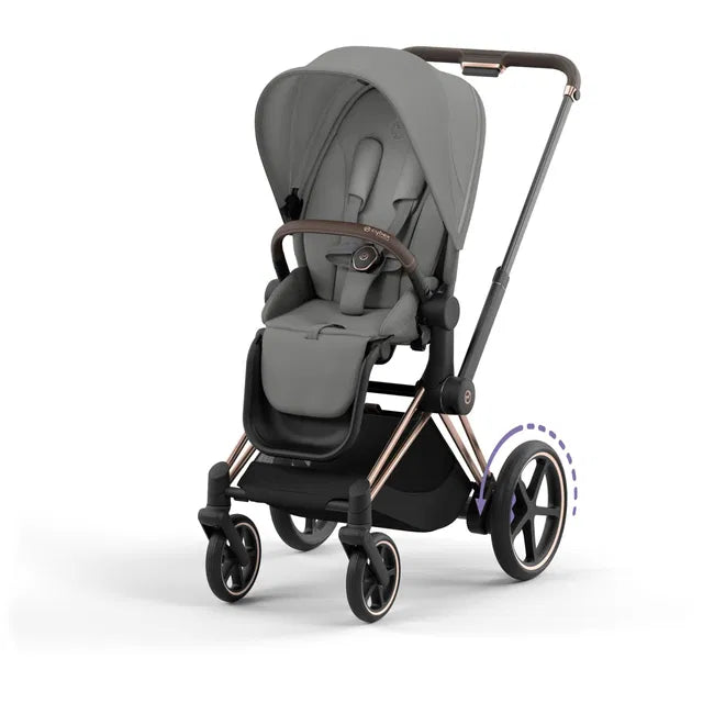 CYBEX ePriam 2.0 Rosegold Kinderwagen sepia black black