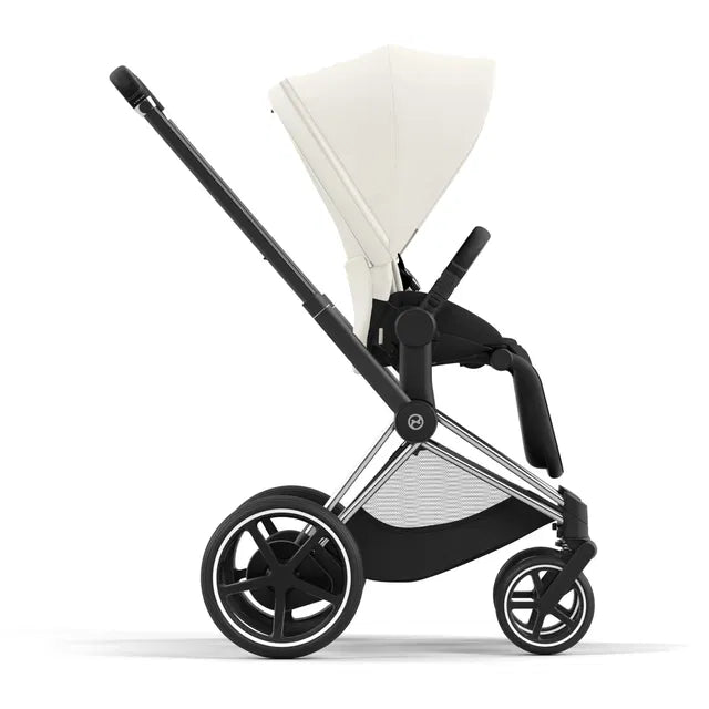 Cybex Chrome ePriam Travel Bundle-Set 4in1 inkl Cloud T Plus Chrome / Black / Off White