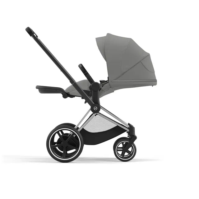 Cybex Chrome ePriam Travel Bundle-Set 4in1 inkl Cloud T Plus Chrome / Black / Mirage Grey