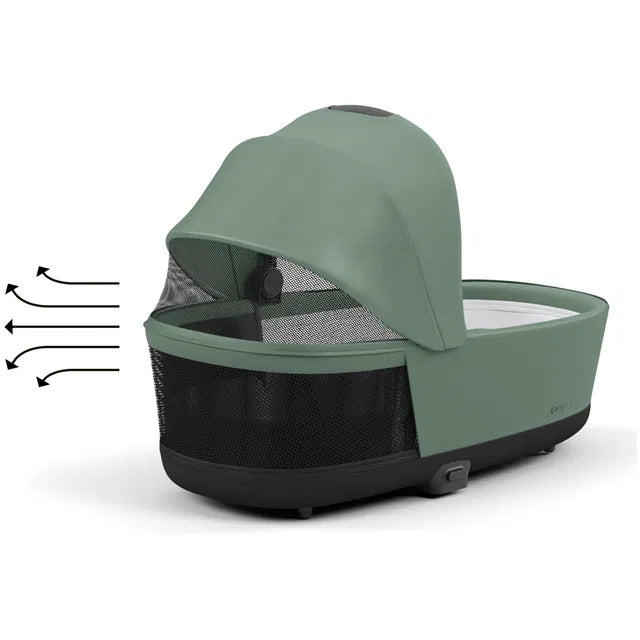Cybex Chrome ePriam Travel Bundle-Set 4in1 inkl Cloud T Plus Chrome / Leaf Green