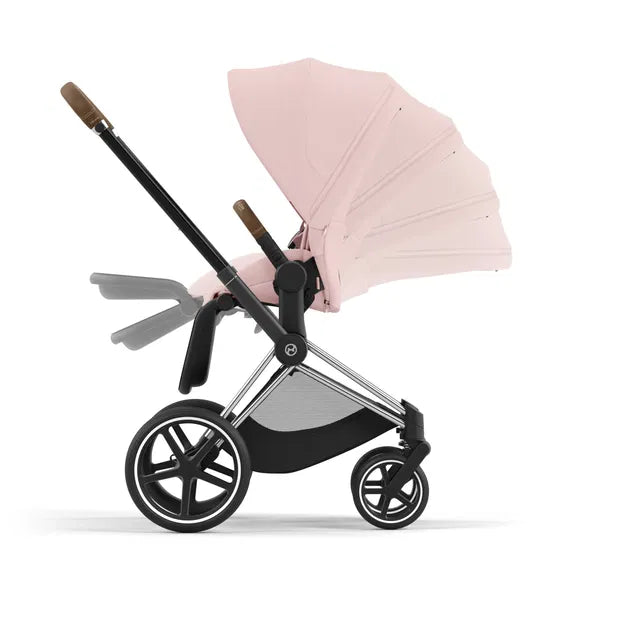 Cybex Priam Travel Bundle-Set 4in1 inkl Cloud T Plus Peach Pink / Brown /Chrome