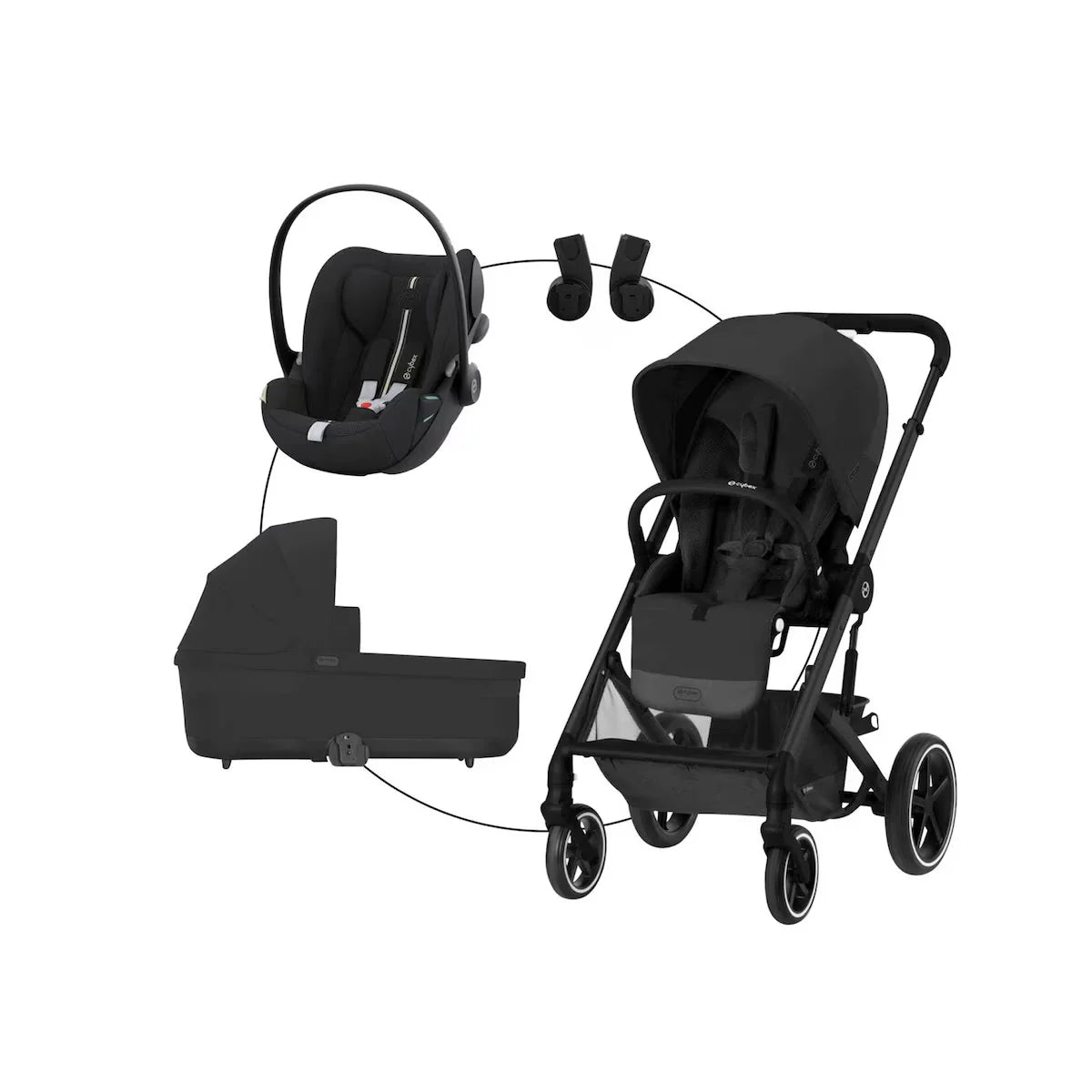 Cybex Balios S 3in1 Bundle Set inkl Oval Babybett 7in1