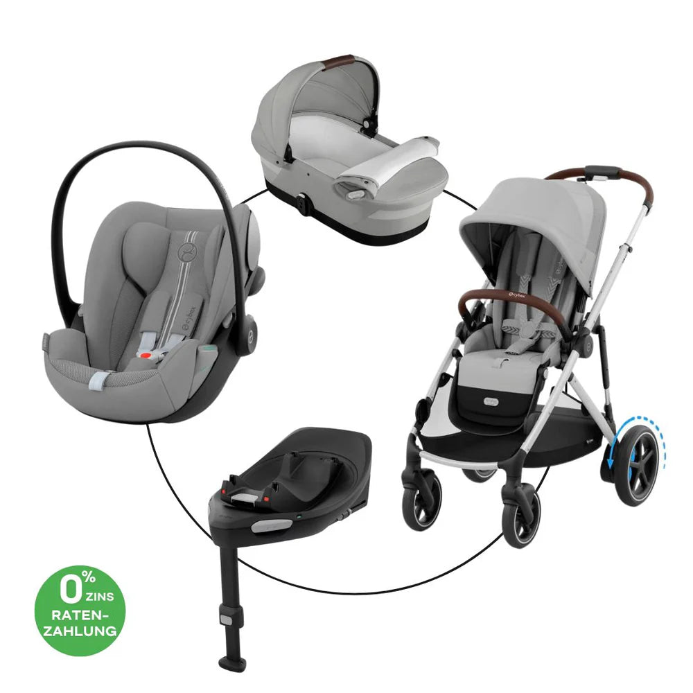 Cybex E-Gazelle Travel Bundle-Set 4in1 Moon Black