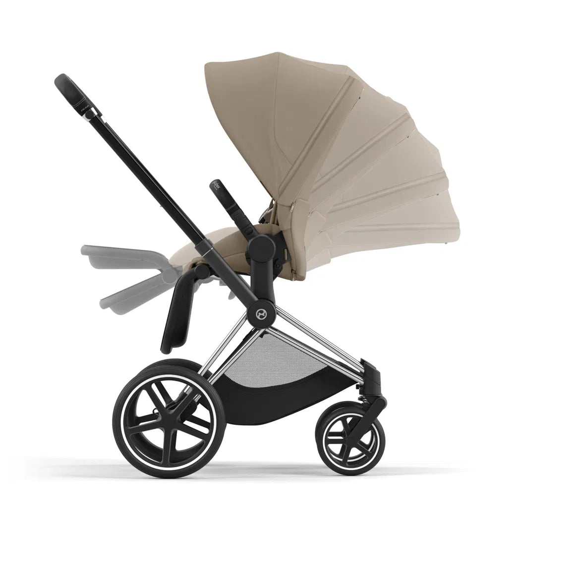 Cybex Priam Chrome Beige Travel Bundle-Set 4in1 inkl Cloud T Plus