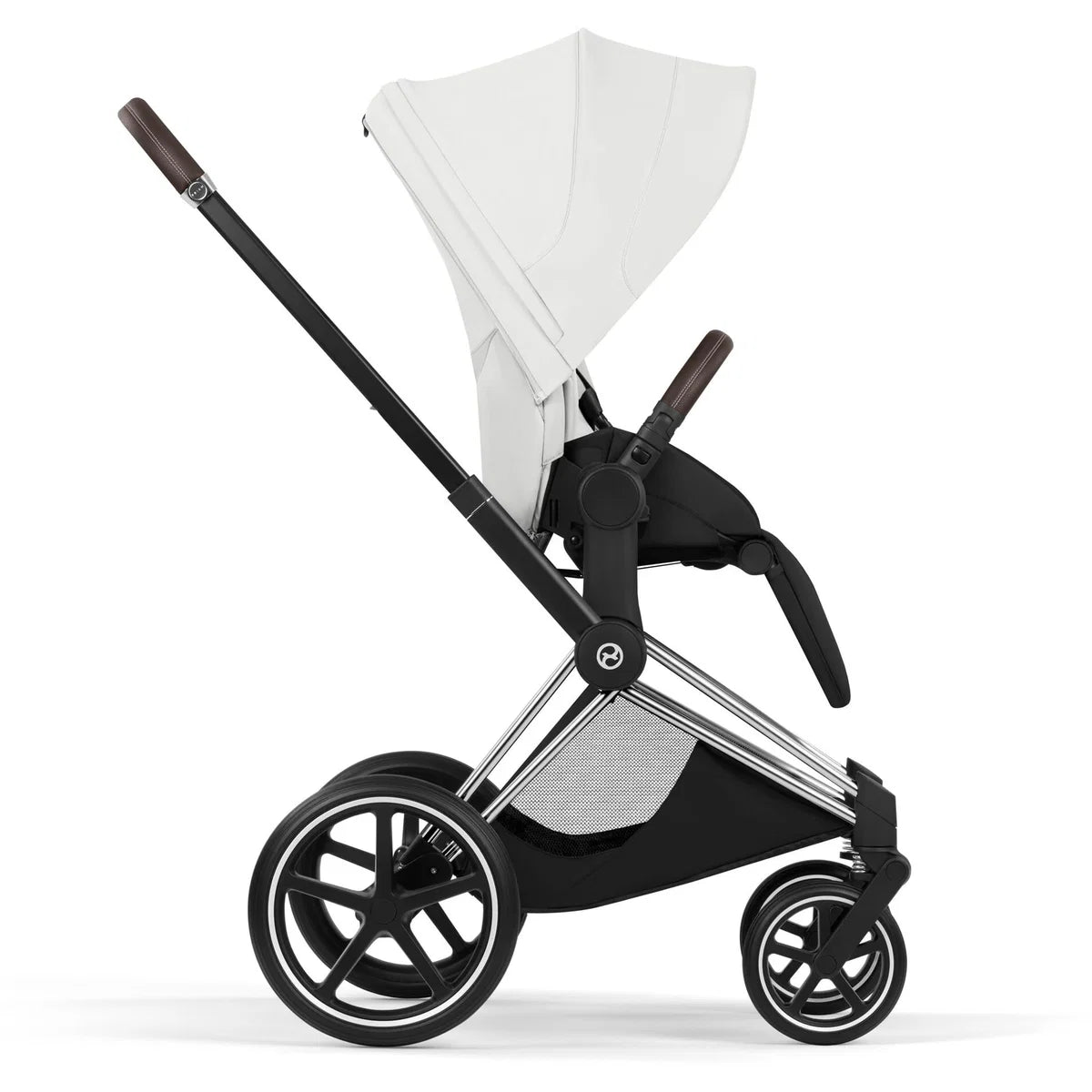 CYBEX Priam Style Chrome Bundle - Set 4in1 inkl. Cloud T & Base T Off White