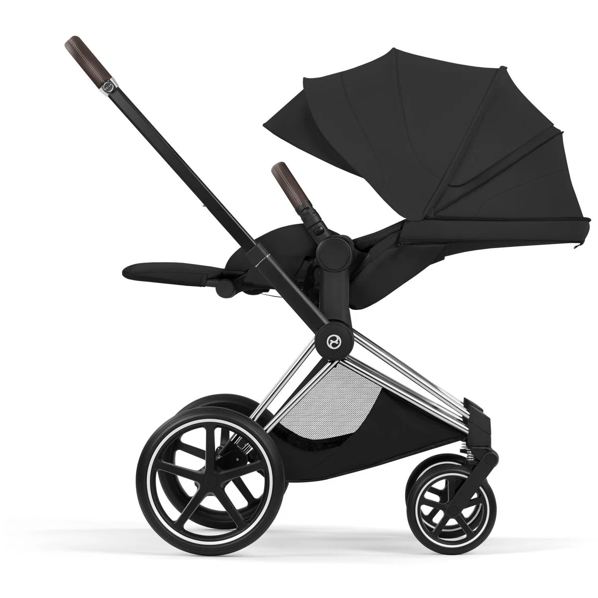CYBEX Priam Style Chrome Bundle - Set 4in1 inkl. Cloud T & Base T Sepia Black